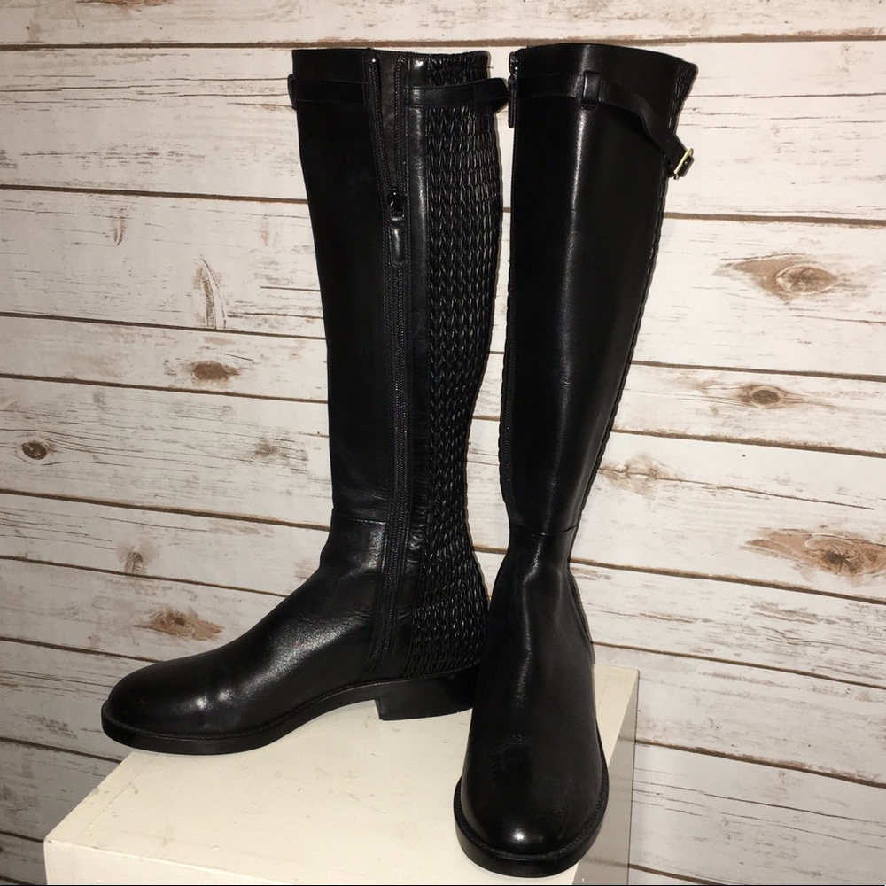 Cole Haan Tall Black Riding Boots 8.5 M Like New